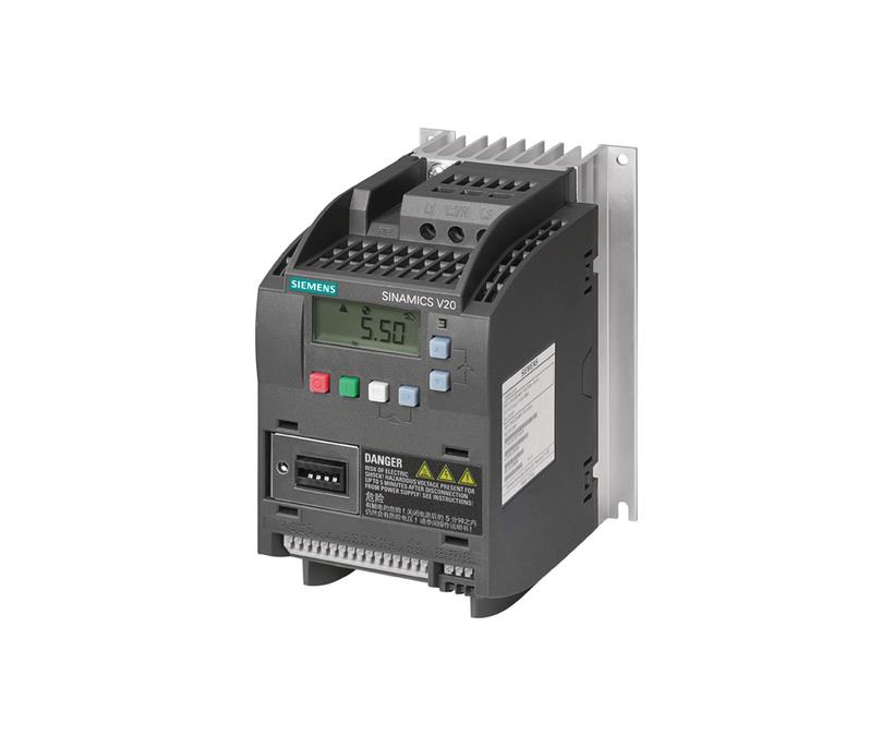 SINAMICS V20 1AC200-240V -10/+10% 47-63HZ RATED POWER 0,75KW / 1HP WITH 150% OVERLOAD FOR 60SEC INTE