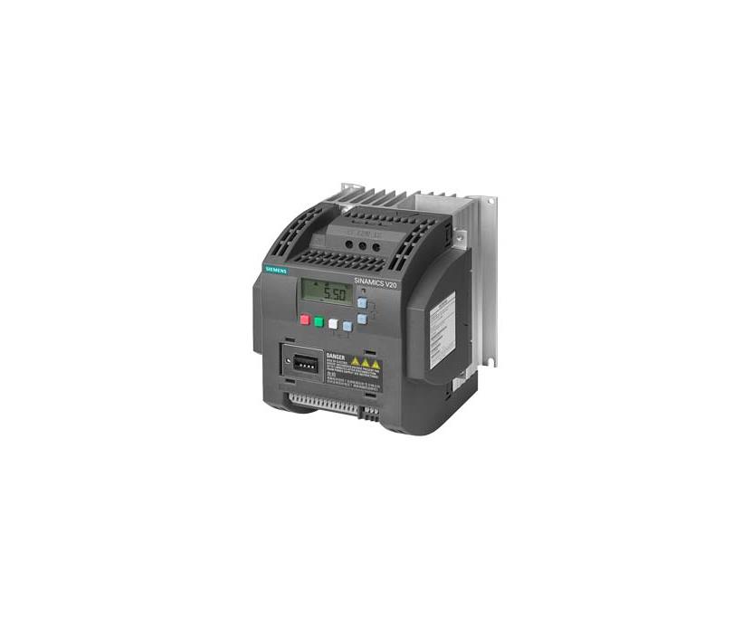 SINAMICS V20 1AC200-240V -10/+10% 47-63HZ RATED POWER 1,5KW WITH 150% OVERLOAD FOR 60SEC INTEGRATED 